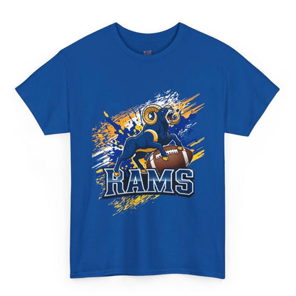 Rams Charging Ram Graphic Football Shirt - Bold Printed Tees
