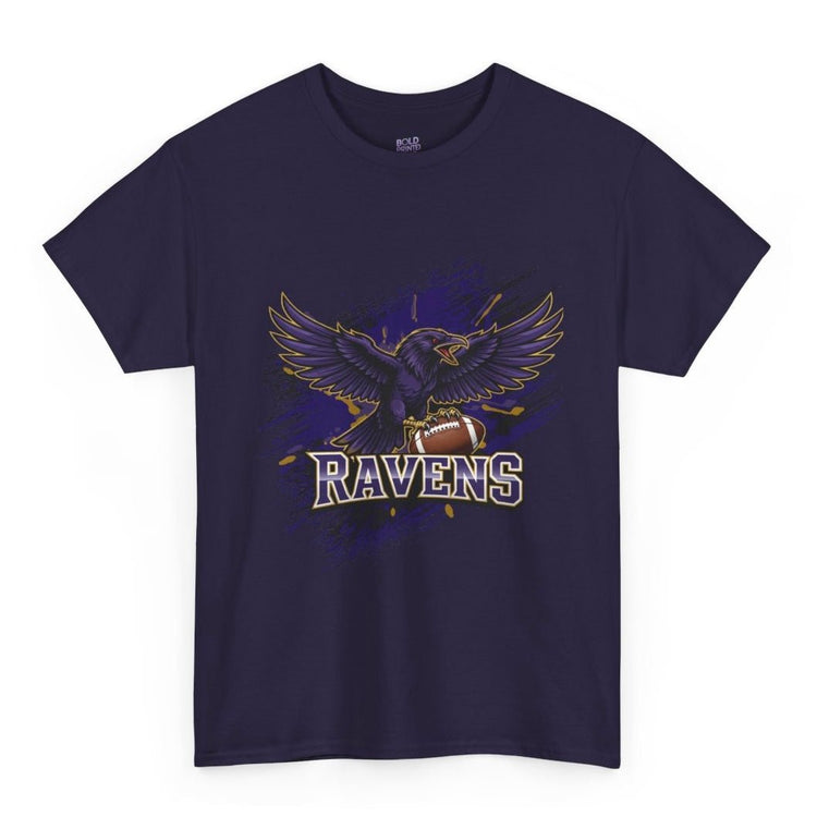 Ravens Football Ravens Bird Baltimore Graphic Shirt - Bold Printed Tees