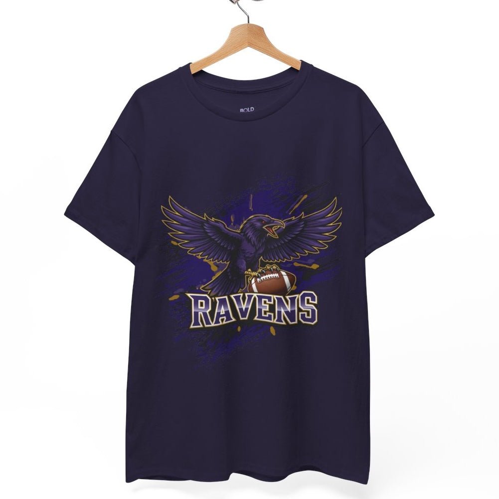 Ravens Football Ravens Bird Baltimore Graphic Shirt - Bold Printed Tees
