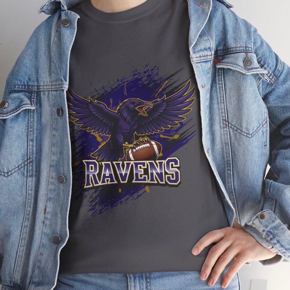 Ravens Football Ravens Bird Baltimore Graphic Shirt - Bold Printed Tees