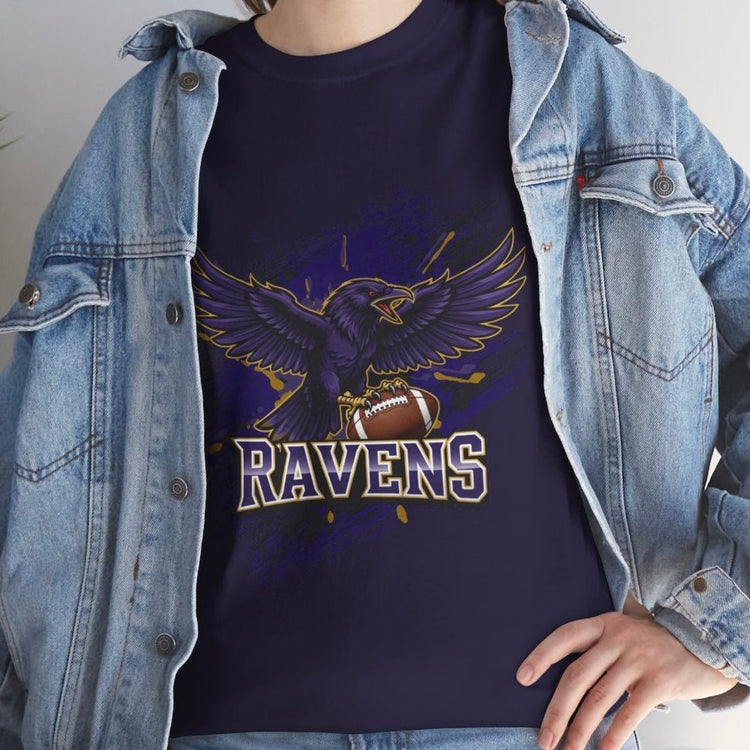 Ravens Football Ravens Bird Baltimore Graphic Shirt - Bold Printed Tees