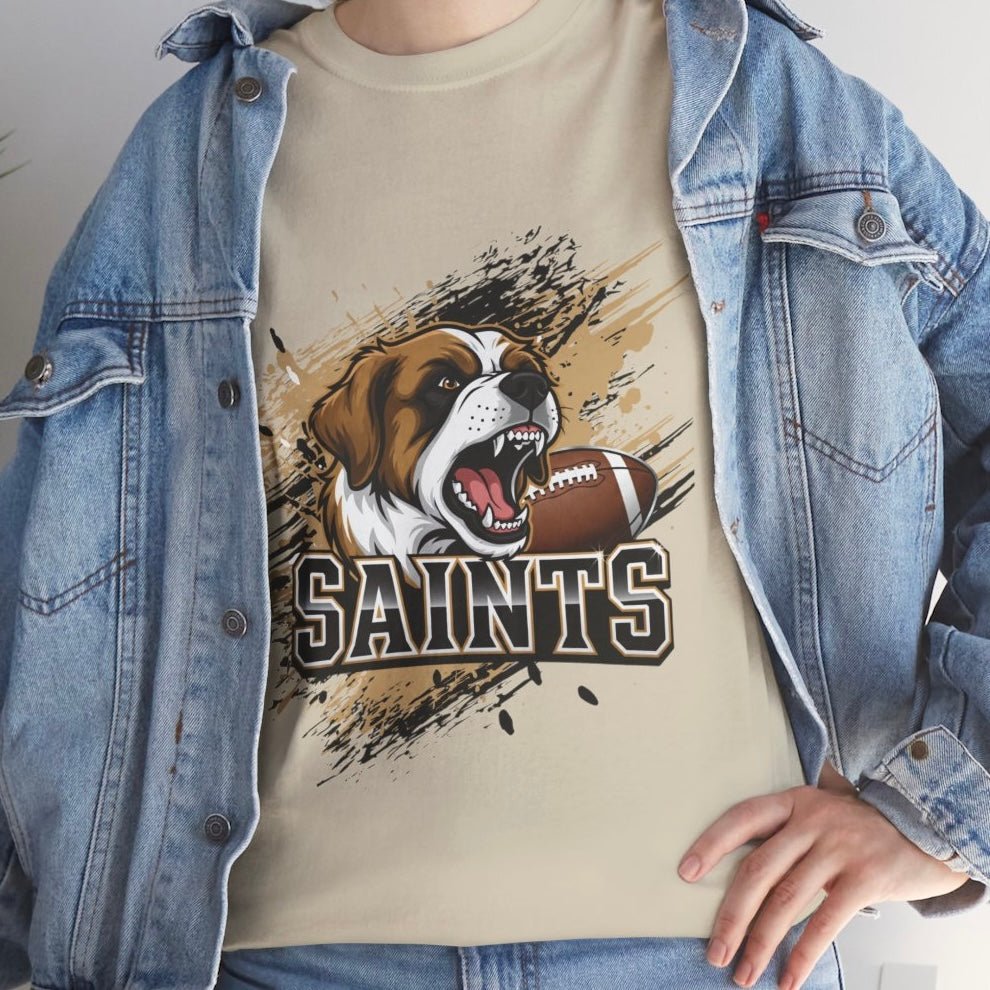 Saints Football Fierce Dog New Orleans Graphic Shirt - Bold Printed Tees