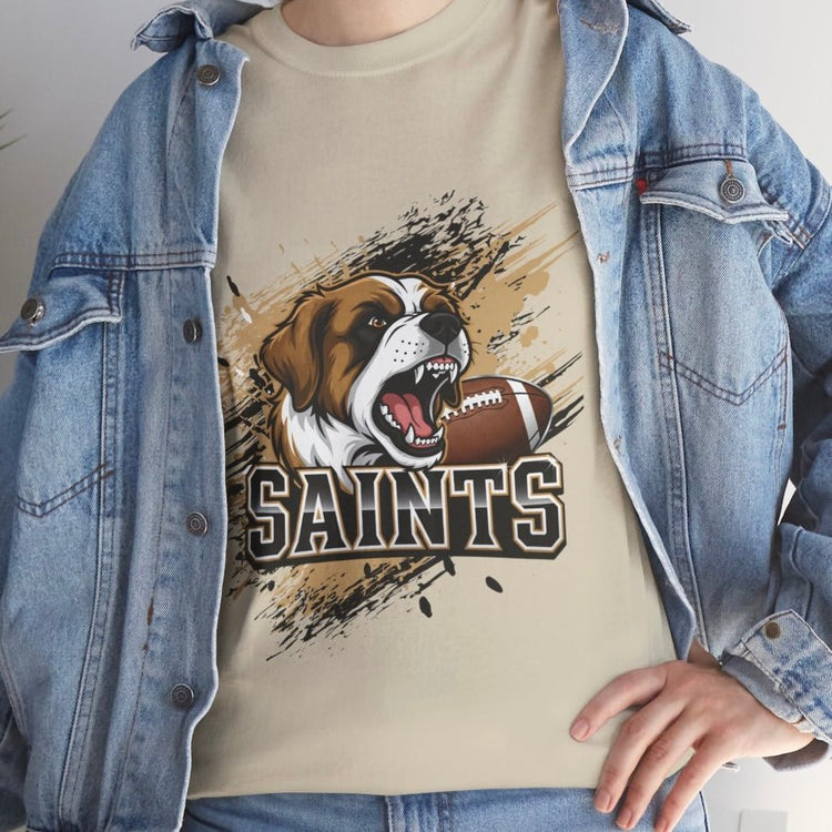 Saints Football Fierce Dog New Orleans Graphic Shirt - Bold Printed Tees