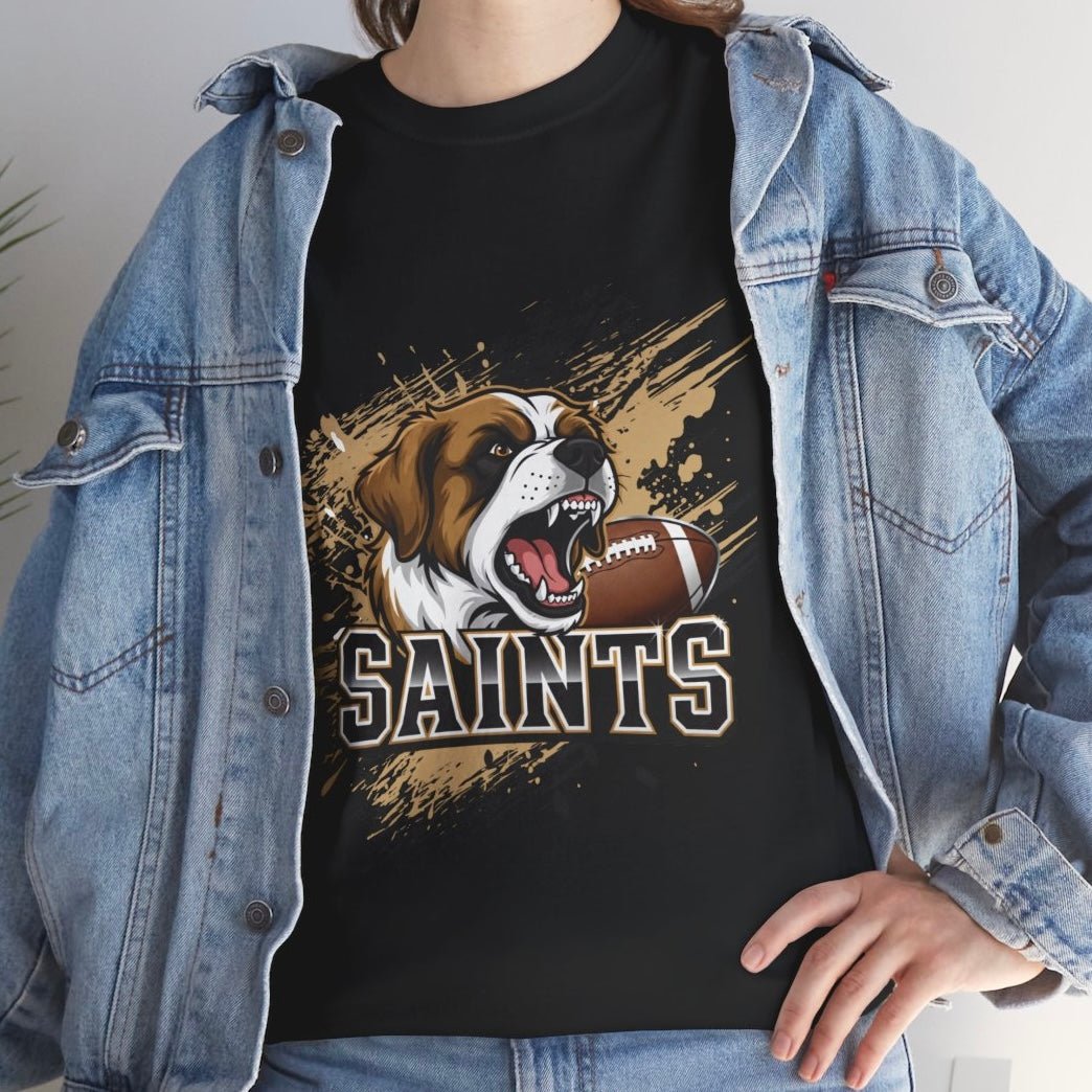 Saints Football Fierce Dog New Orleans Graphic Shirt - Bold Printed Tees
