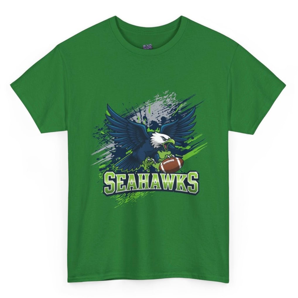 Seahawks Fierce Hawk Seattle Football Shirt - Bold Printed Tees