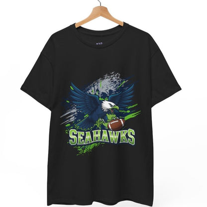 Seahawks Fierce Hawk Seattle Football Shirt - Bold Printed Tees
