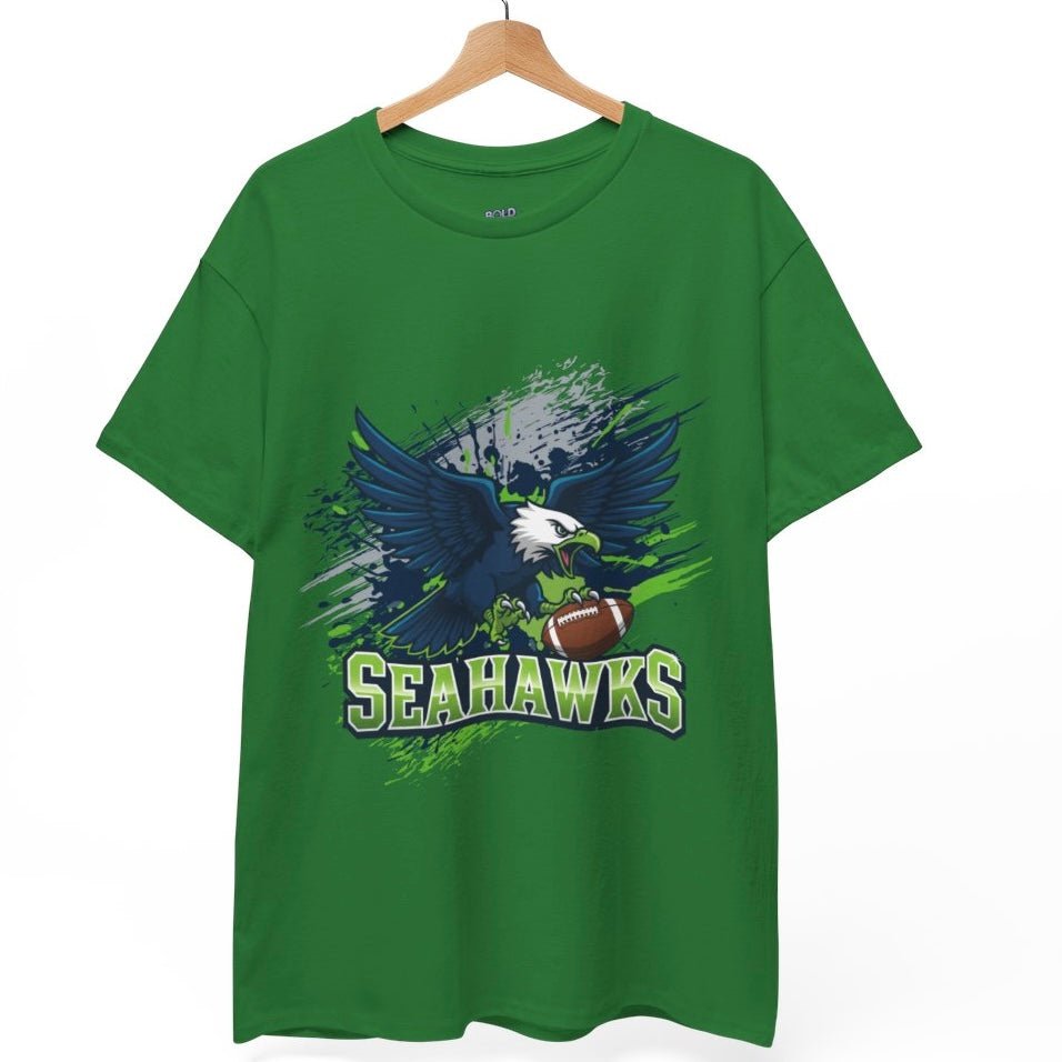 Seahawks Fierce Hawk Seattle Football Shirt - Bold Printed Tees