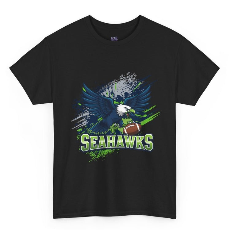 Seahawks Fierce Hawk Seattle Football Shirt - Bold Printed Tees