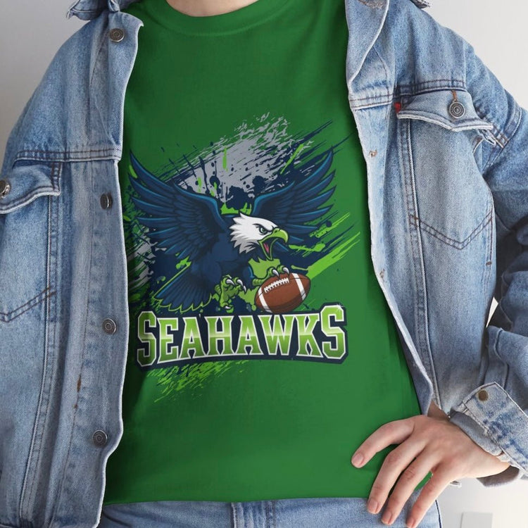 Seahawks Fierce Hawk Seattle Football Shirt - Bold Printed Tees