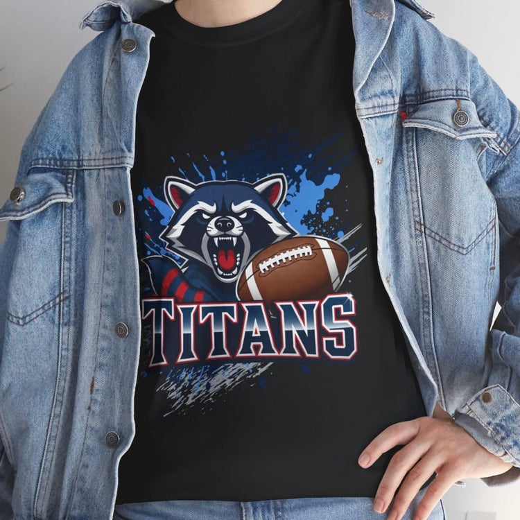 Titans Football Raccoon Tennessee Graphic Shirt - Bold Printed Tees