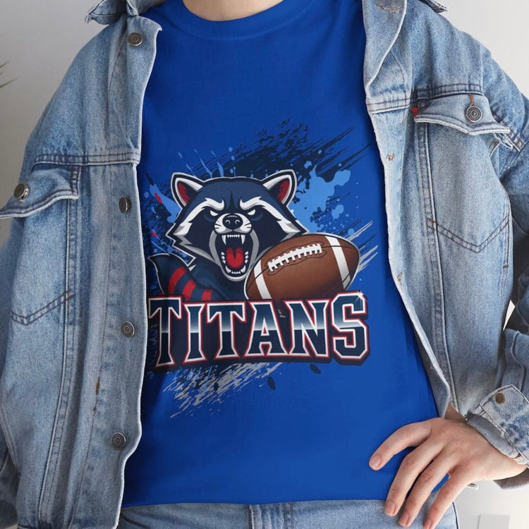 Titans Football Raccoon Tennessee Graphic Shirt - Bold Printed Tees