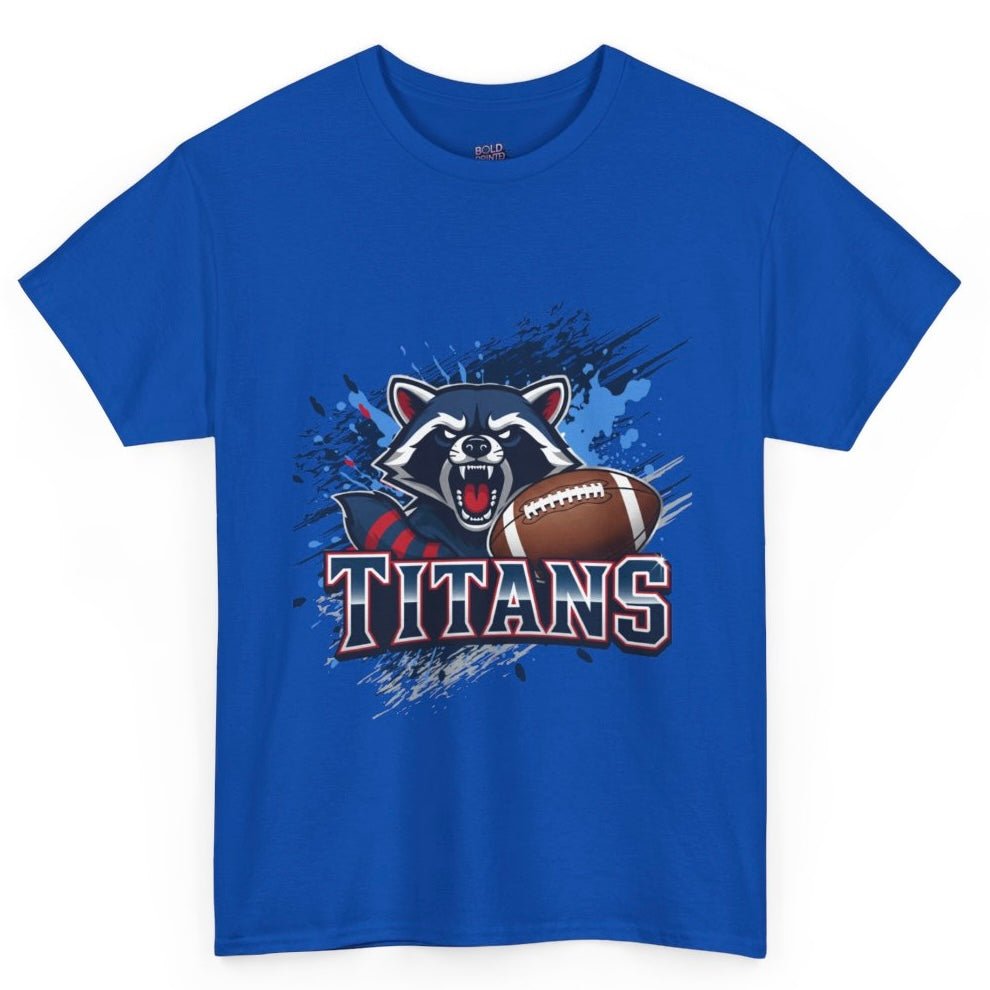 Titans Football Raccoon Tennessee Graphic Shirt - Bold Printed Tees