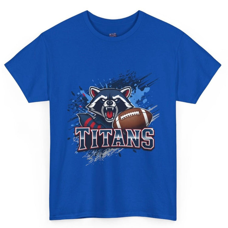 Titans Football Raccoon Tennessee Graphic Shirt - Bold Printed Tees