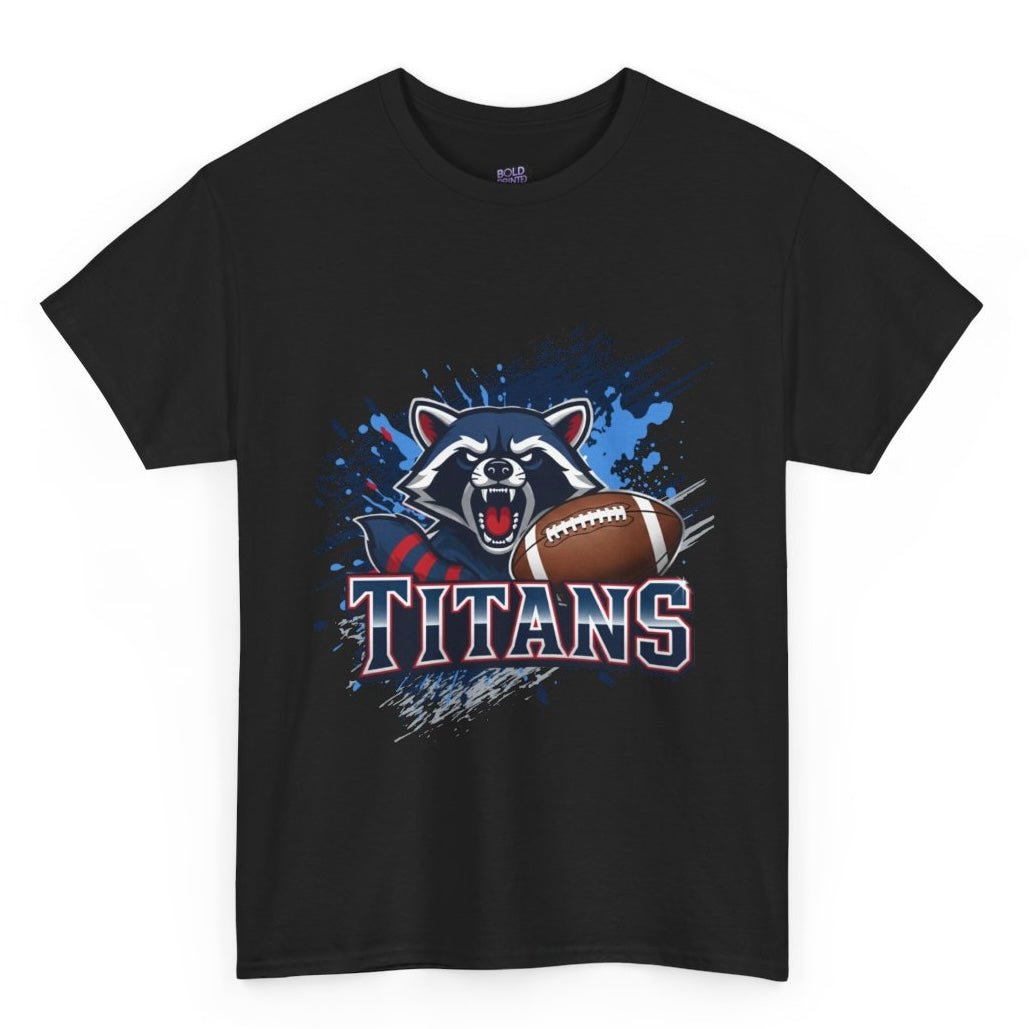 Titans Football Raccoon Tennessee Graphic Shirt - Bold Printed Tees