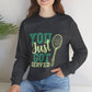 You Just Got Served Funny Tennis Crewneck Sweatshirt - Bold Printed Tees