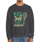 You Just Got Served Funny Tennis Crewneck Sweatshirt - Bold Printed Tees