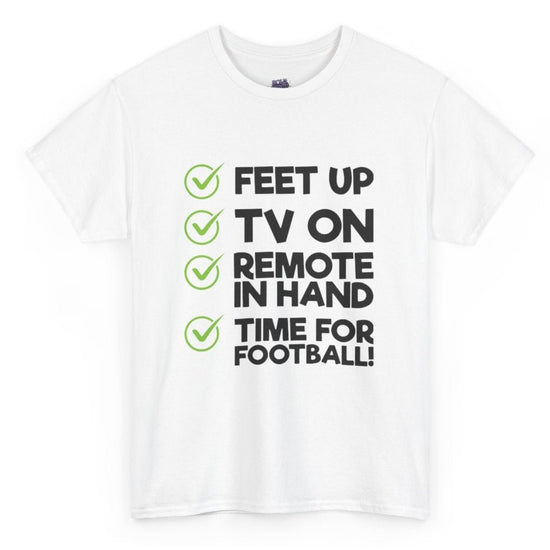 Time for Football Gameday Checklist T-Shirt - Bold Printed Tees