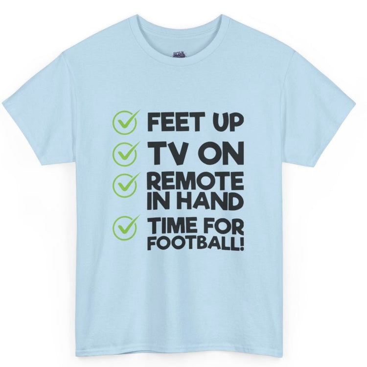 Time for Football Gameday Checklist T-Shirt - Bold Printed Tees
