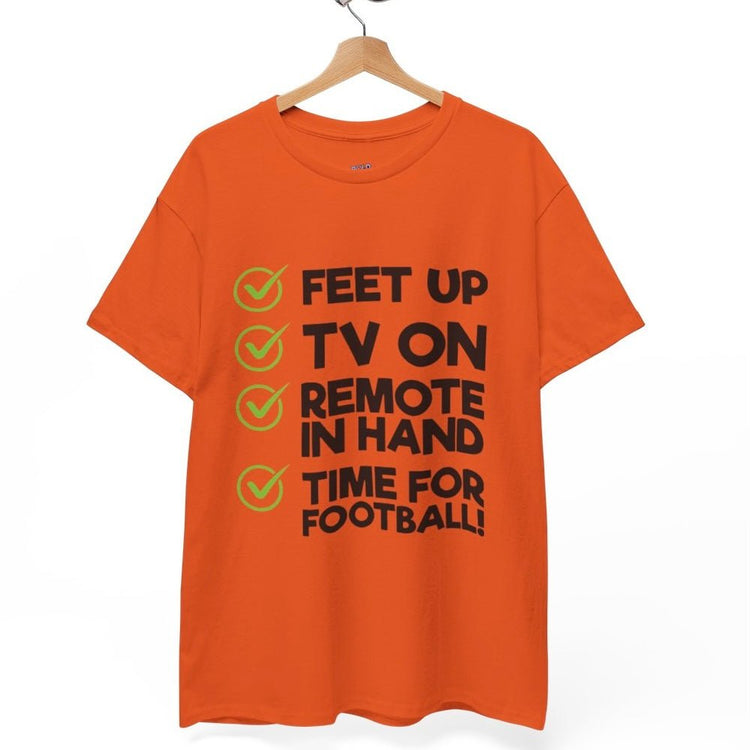 Time for Football Gameday Checklist T-Shirt - Bold Printed Tees