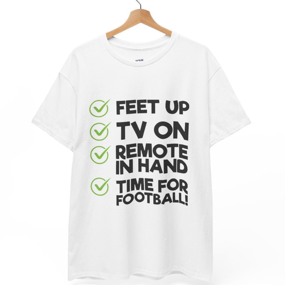 Time for Football Gameday Checklist T-Shirt - Bold Printed Tees