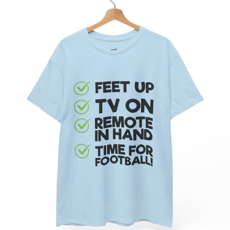 Time for Football Gameday Checklist T-Shirt - Bold Printed Tees
