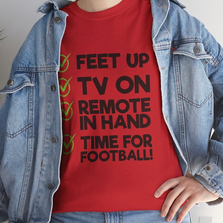 Time for Football Gameday Checklist T-Shirt - Bold Printed Tees