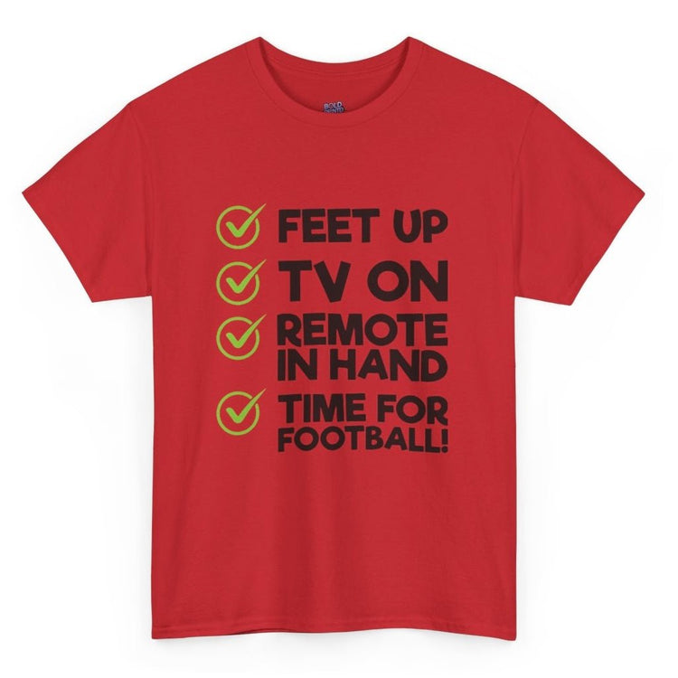 Time for Football Gameday Checklist T-Shirt - Bold Printed Tees
