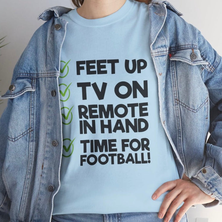 Time for Football Gameday Checklist T-Shirt - Bold Printed Tees