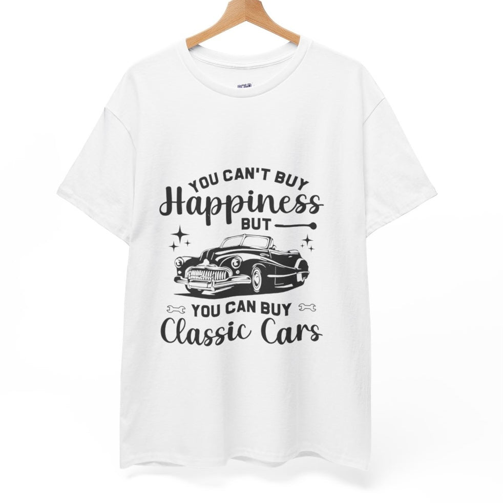 You Can’t Buy Happiness But You Can Buy Classic Cars T-Shirt - Bold Printed Tees