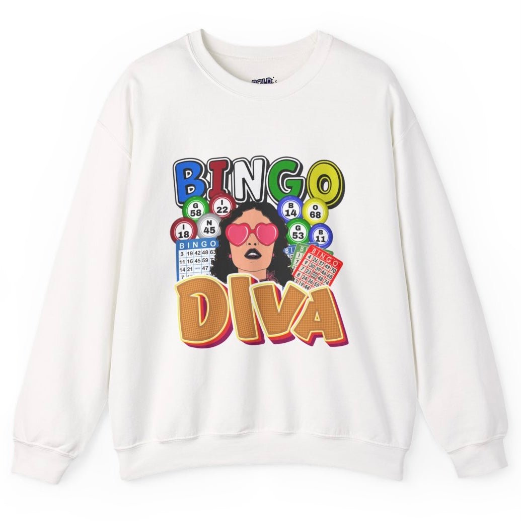 Bingo Diva Crewneck Sweatshirt - Bold Printed Tees