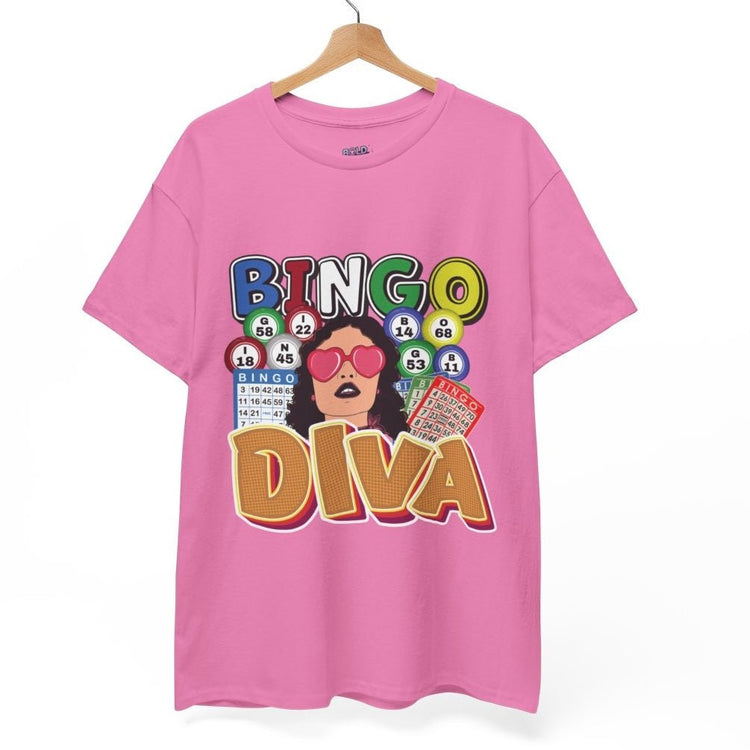 Bingo Diva Graphic Bingo Lover T-Shirt - Bold Printed Tees