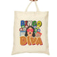 Bingo Diva Cotton Tote Bag - Bold Printed Tees
