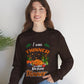 I Was Thinner Before Dinner Crewneck Funny Thanksgiving Sweatshirt - Bold Printed Tees