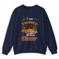 I Was Thinner Before Dinner Crewneck Funny Thanksgiving Sweatshirt - Bold Printed Tees