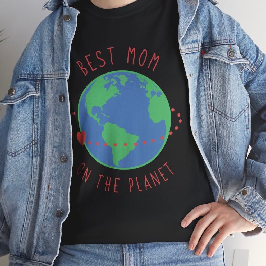Best Mom on the Planet T-Shirt - Bold Printed Tees