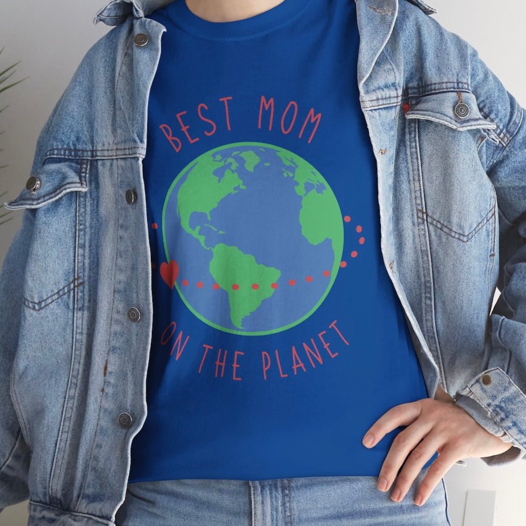 Best Mom on the Planet T-Shirt - Bold Printed Tees
