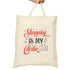 Shopping is My Cardio Tote Bag - Bold Printed Tees
