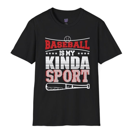 Baseball Is My Kinda Sport Graphic Tee - Bold Printed Tees
