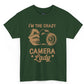 I’m The Crazy Camera Lady Photographer T-Shirt - Bold Printed Tees