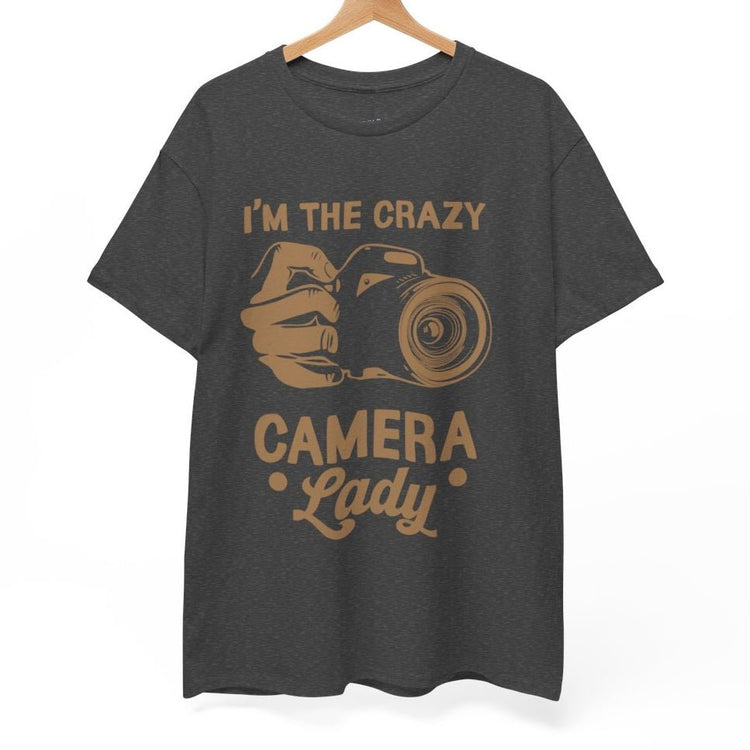 I’m The Crazy Camera Lady Photographer T-Shirt - Bold Printed Tees