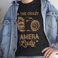 I’m The Crazy Camera Lady Photographer T-Shirt - Bold Printed Tees