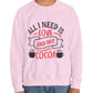 All I Need Is Love and Hot Cocoa Crewneck Sweatshirt - Bold Printed Tees