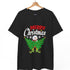 Merry Christmas Snowman Tree Graphic Tee - Bold Printed Tees