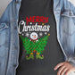 Merry Christmas Snowman Tree Graphic Tee - Bold Printed Tees