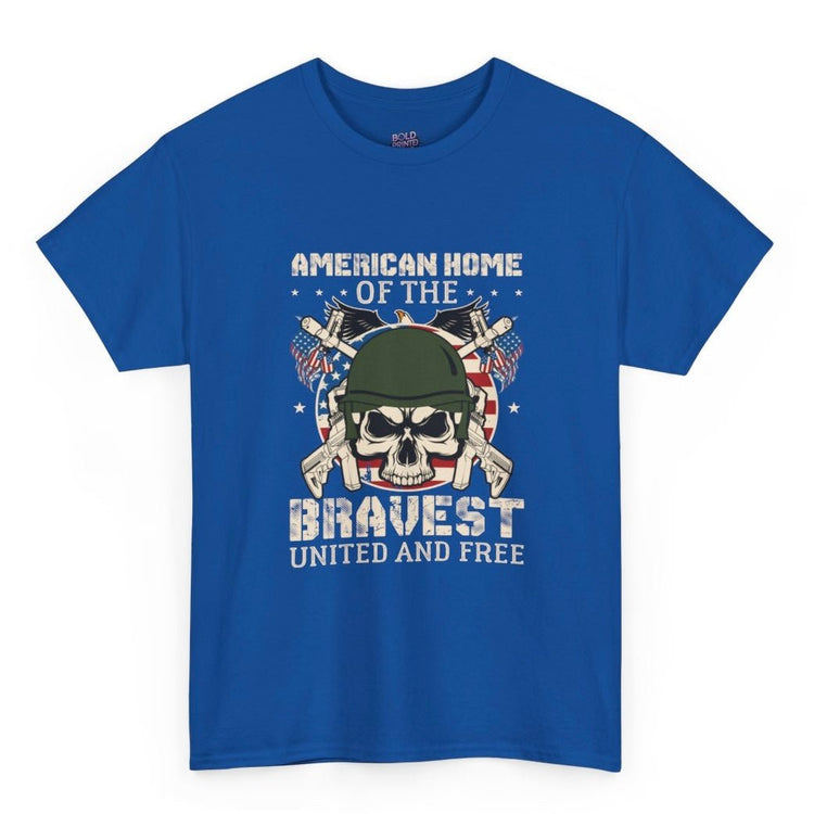 American Home Of The Bravest T Shirt - Bold Printed Tees