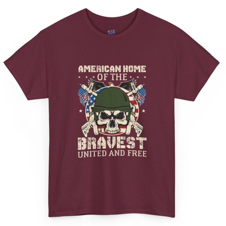 American Home Of The Bravest T Shirt - Bold Printed Tees