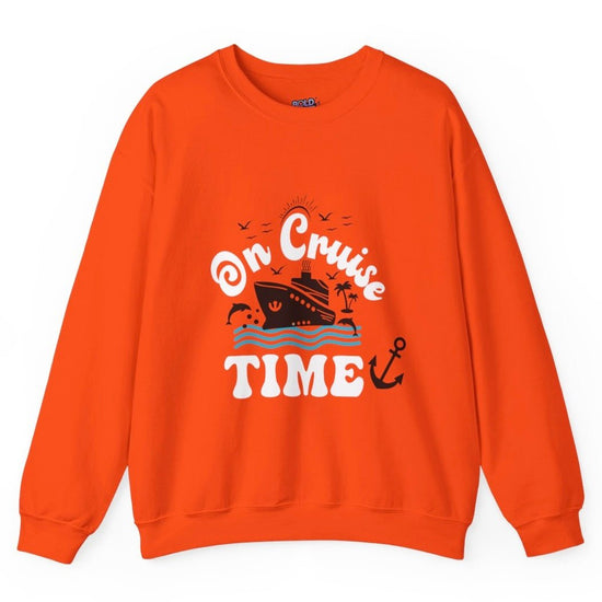 On Cruise Time Crewneck Sweatshirt - Bold Printed Tees