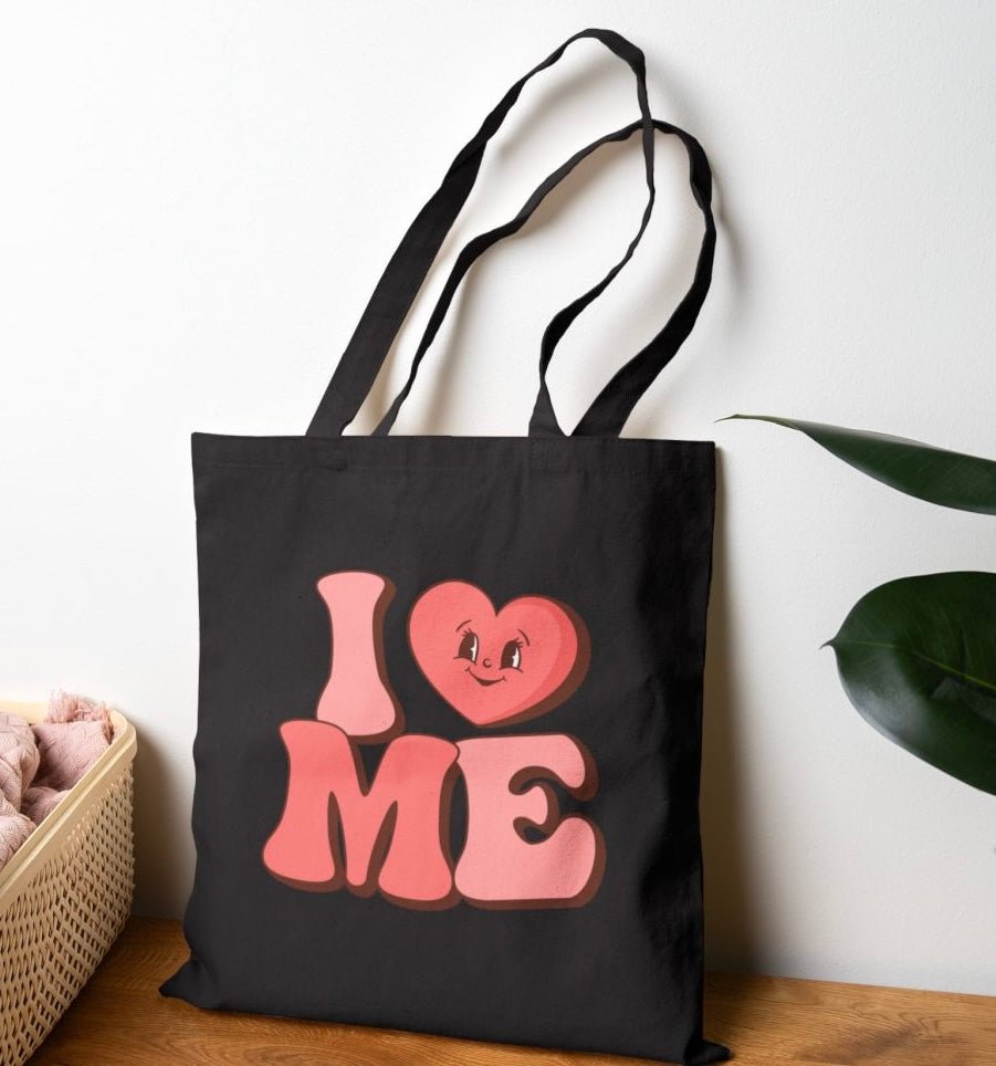 I Love Me Tote Bag - Bold Printed Tees