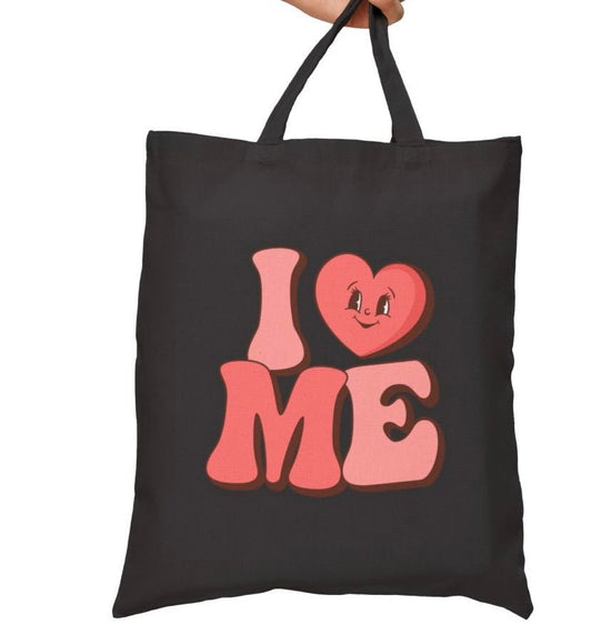 I Love Me Tote Bag - Bold Printed Tees