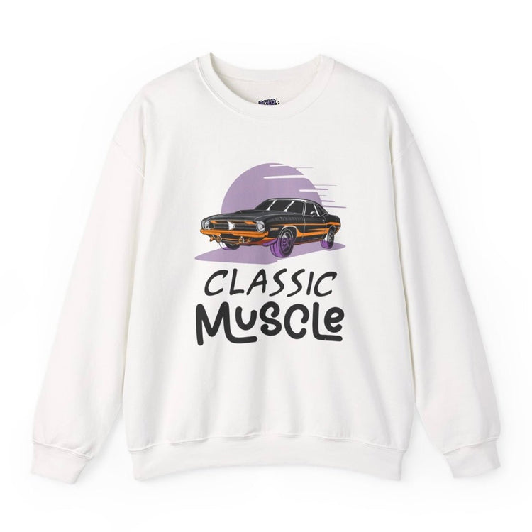 Classic Muscle Car Crewneck Sweatshirt - Bold Printed Tees